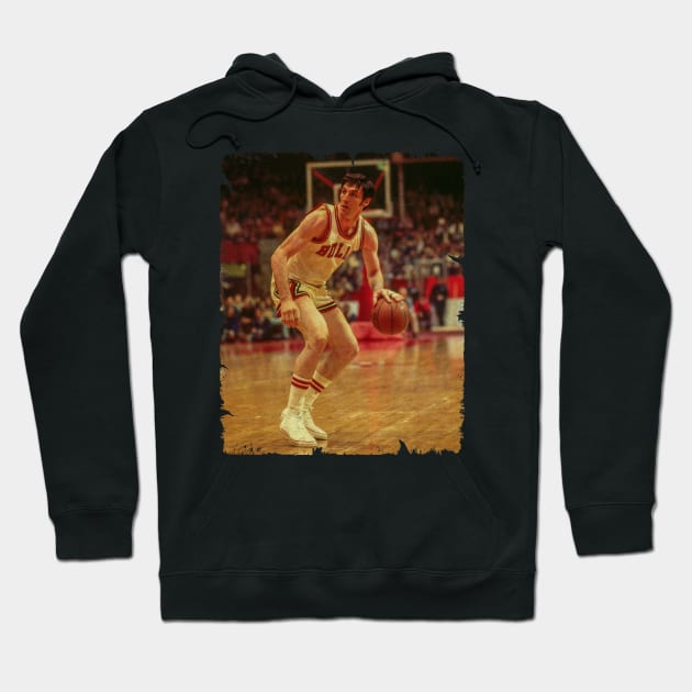 Jerry Sloan - Vintage Design Of Basketball Hoodie by JULIAN AKBAR PROJECT